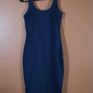 Navy jean dress